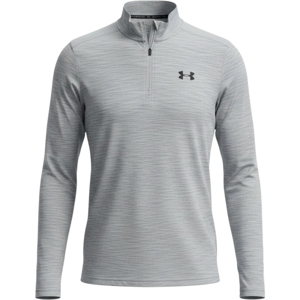Under‎ Armour Mens Pullover Sweatshirt S Gray Heathered 1/4 Zip Active